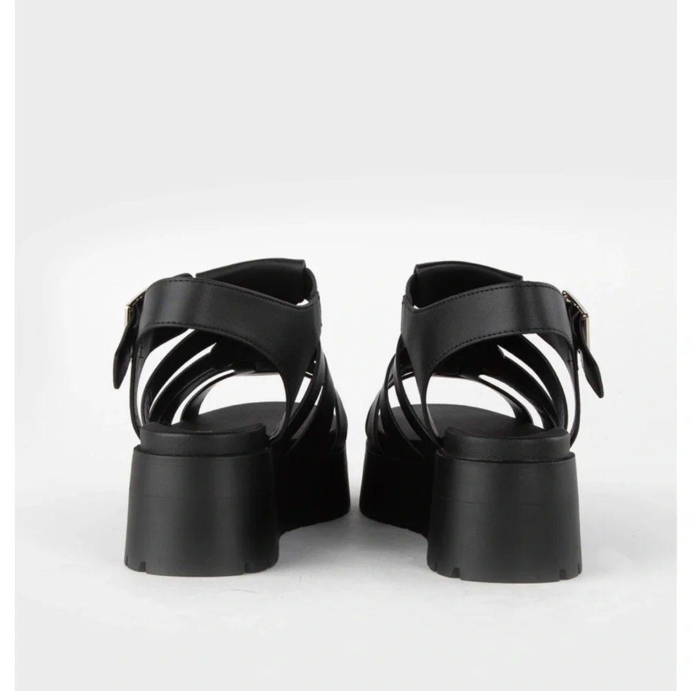 SODA Fisherman Womens Flatform Sandals - Picture 5 of 5